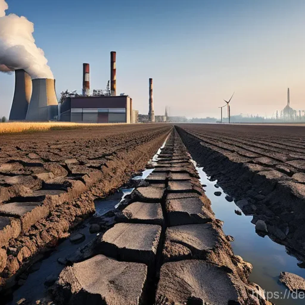 지구과학과 화석 연료 고갈 - **Prompt 1: Germany's Energy Crossroads**
    "A compelling image showcasing the stark contrast of G...