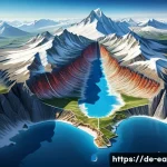 지구과학과 대륙 형성 - A highly detailed cross-sectional illustration of Earth&rsquo;s tectonic plate boundaries beneath the Euro...