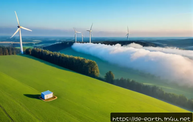 지구과학과 대기 화학 - Photorealistic atmospheric science scene over the German countryside: a modern air-quality monitorin...